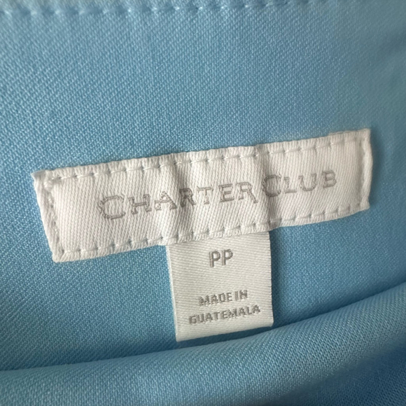 Charter Club Blue Tennis Skort Petite PP Athletic Stretch Skirt Shorts - Picture 5 of 6